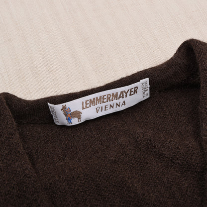 Lemmermayer Vienna 100% Prime Alpaca Sweater Vest/Waistcoat Made in Austria - Brown