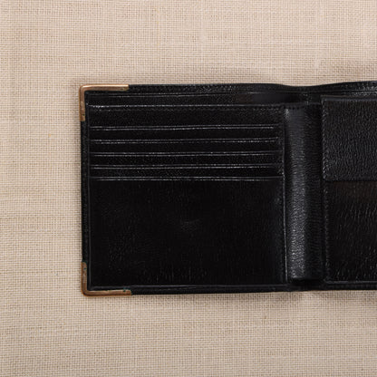 NOS Baumgartner am Graben Wien Feat. 1/10 9kt Gold Leather Wallet - Black