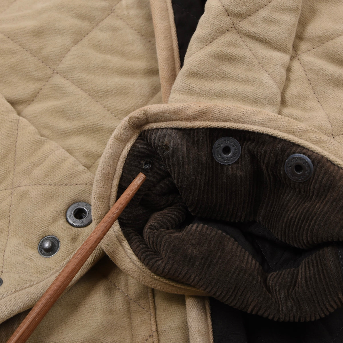 Polo Ralph Lauren Moleskin Steppjacke Gr. S - Beige