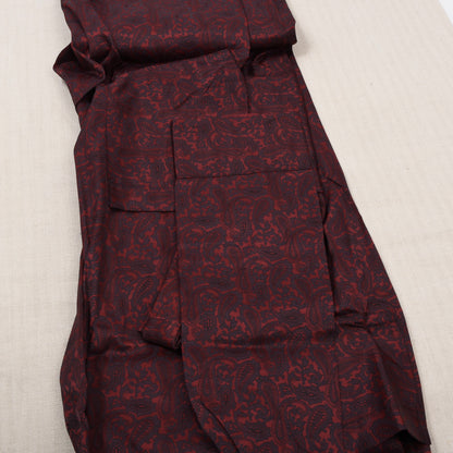NOS 1960er-1970er Arido Morgenmantel Gr. 48 - Rot Paisley