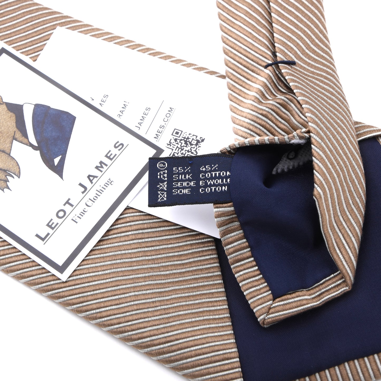 Polo Ralph Lauren Silk-Cotton Tie ca. 141cm/10cm - Stripes