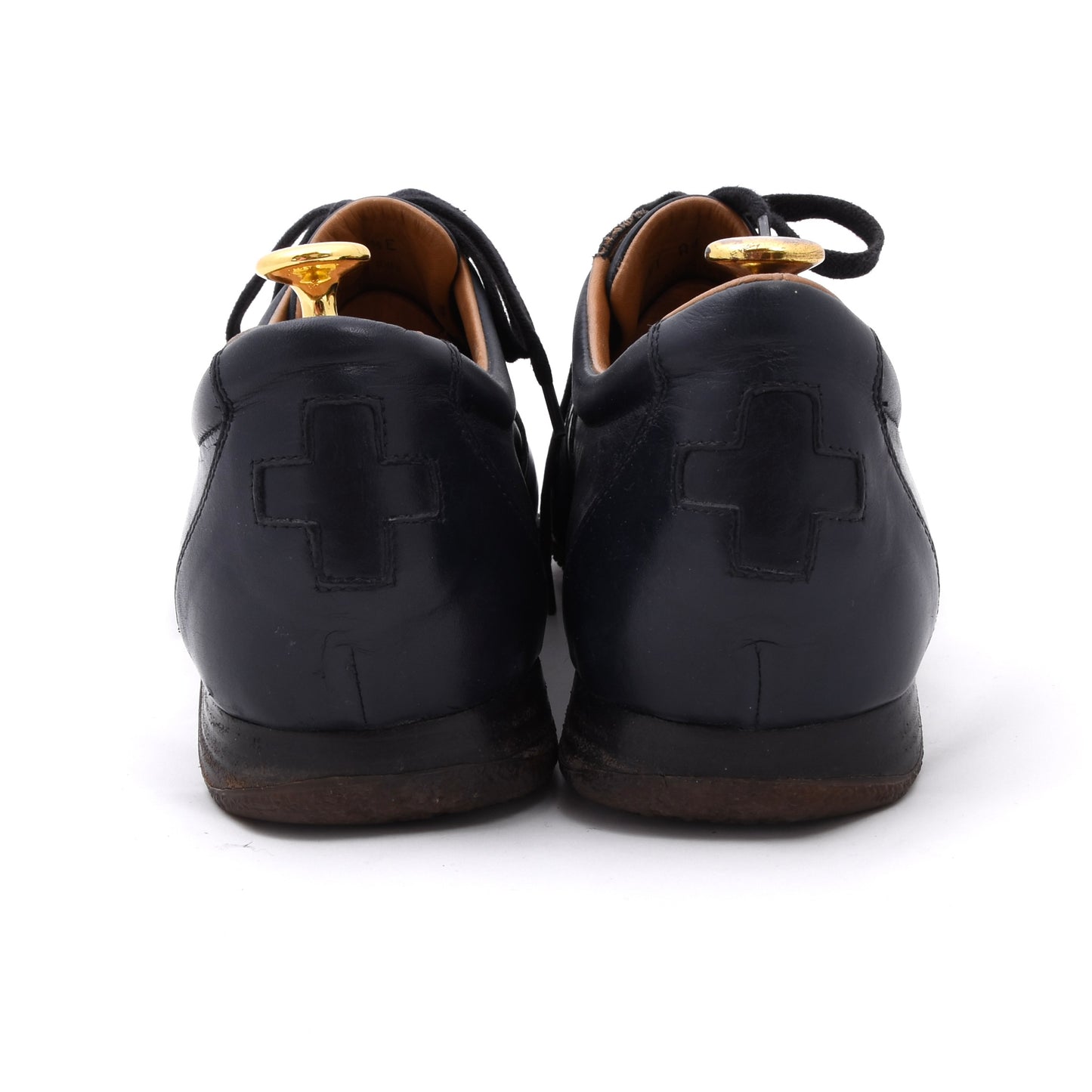 Bally Free M Leder-Sneaker Größe 8 1/2E – Navyblau