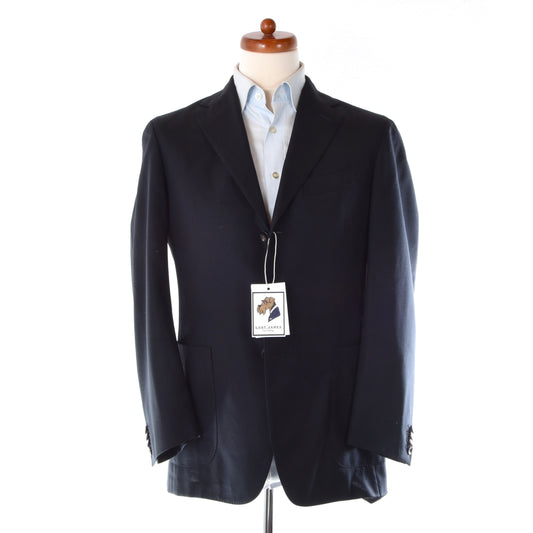 Boglioli Wool Jacket Size 48 Chest ca. 52cm - Navy Blue