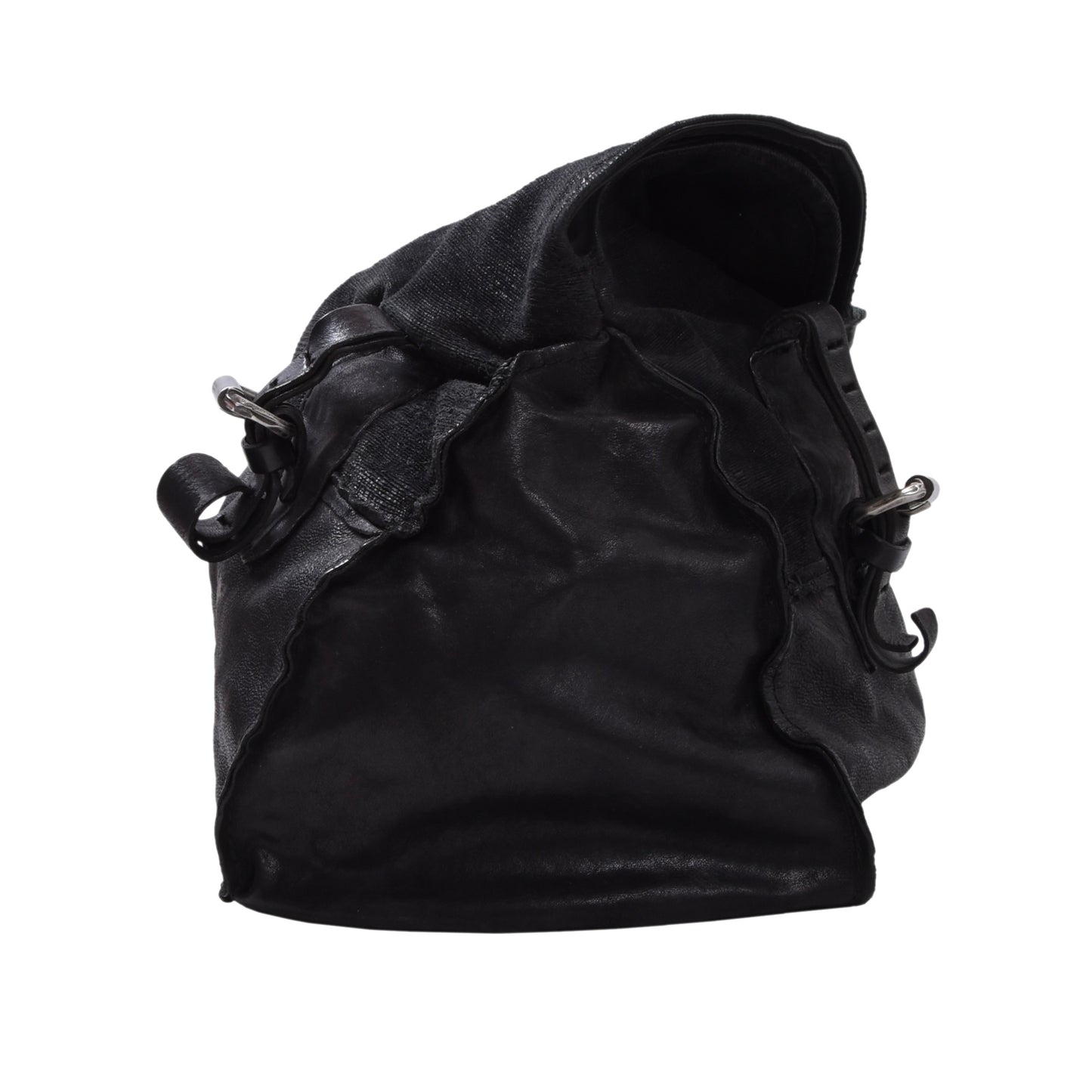 AS 98 Ledertasche ca. 40cm - Schwarz