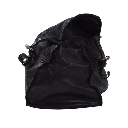 AS 98 Ledertasche ca. 40cm - Schwarz