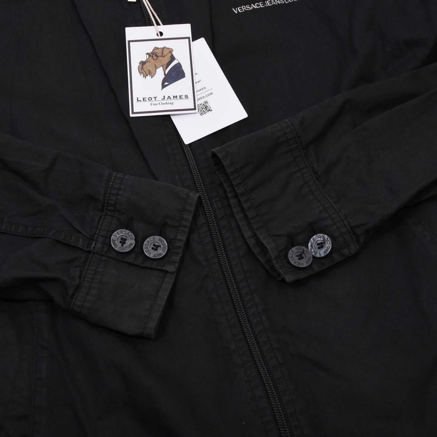 Versace Jeans Couture Leichte Jacke Größe S Brust ca. 56,5 cm - Schwarz