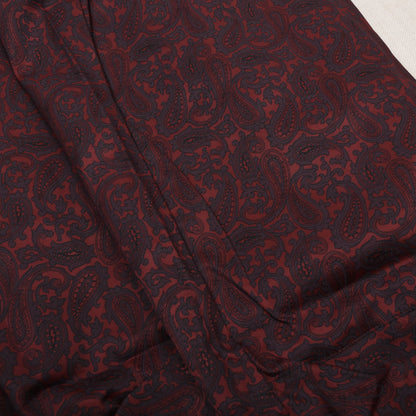 NOS 1960er-1970er Arido Morgenmantel Gr. 48 - Rot Paisley