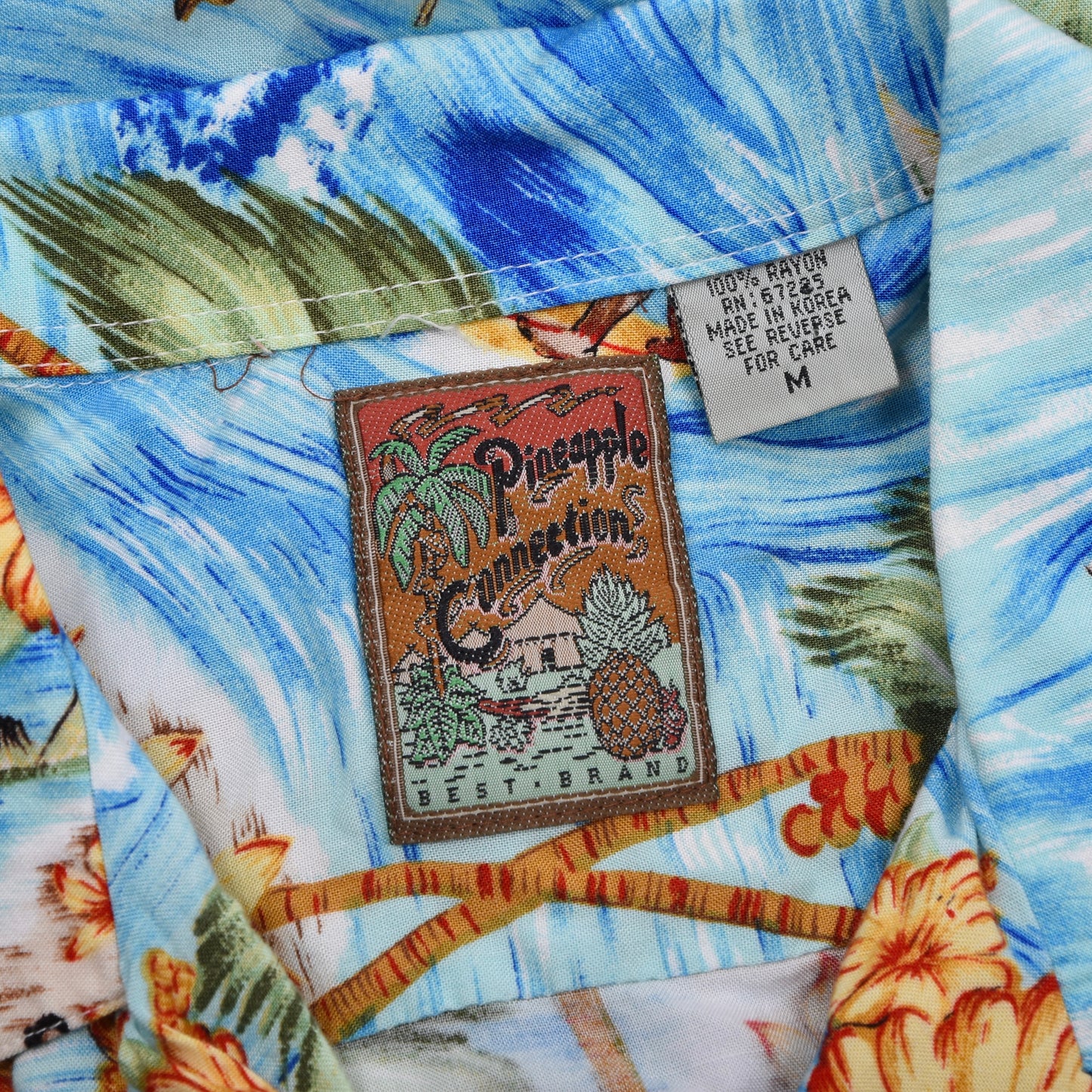 Vintage Pineapple Connection Hawaiihemd Größe M