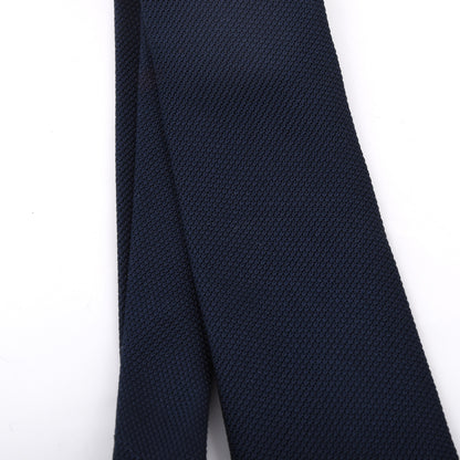 Classic Grenadine 100% Seide Krawatte Made in Italy – Marineblau