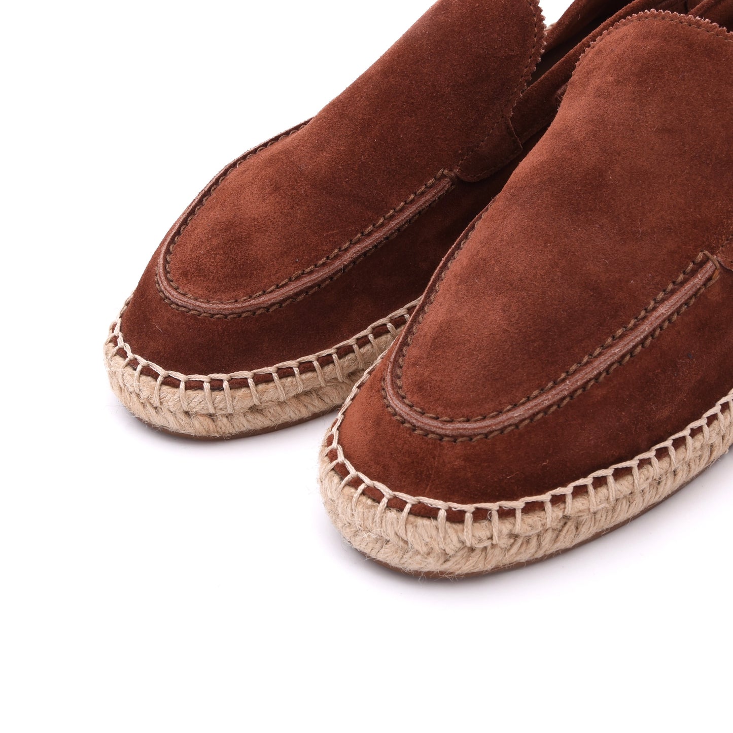 Aurelien Wildleder Espadrilles 'Beachside Loafers' Größe 41 – Tabakbraun
