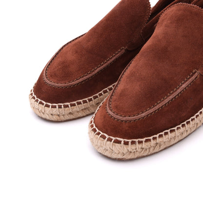 Aurelien Wildleder Espadrilles 'Beachside Loafers' Größe 41 – Tabakbraun