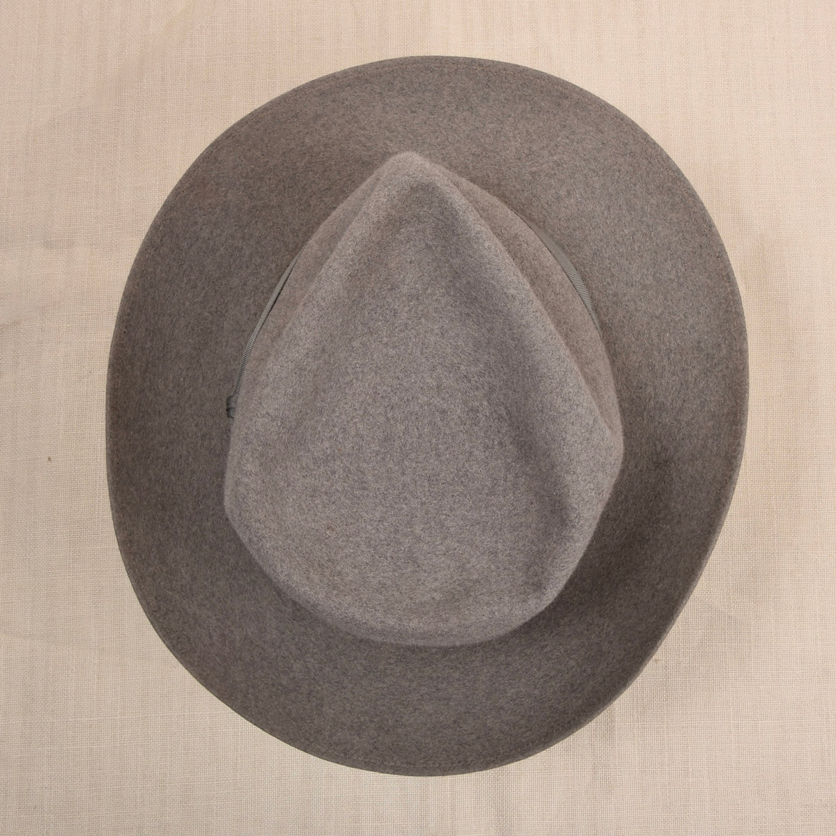 Vintage Borsalino Fellfilz Hut Made in Italy ca. 54cm - Grau