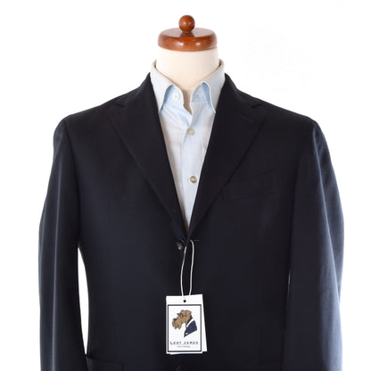 Boglioli Wool Jacket Size 48 Chest ca. 52cm - Navy Blue