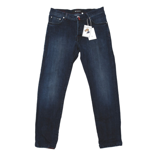 Kiton Napoli Jeans Size W33 Slim ca. 41cm - Blue