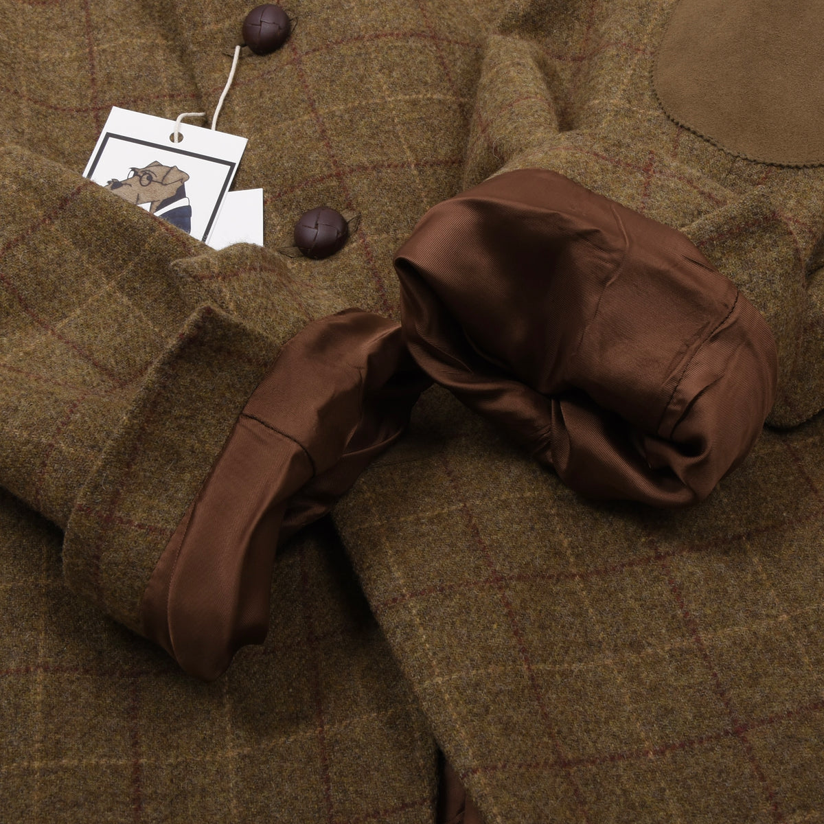 DAKS London 100% Wool Tweed Jacket Size 54 - Windowpane