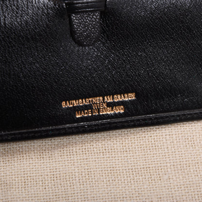 NOS Baumgartner am Graben Wien Feat. 1/10 9kt Gold Leather Wallet - Black
