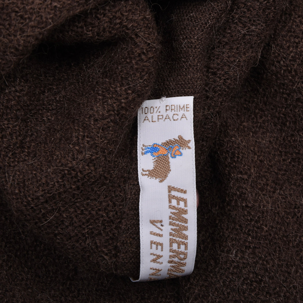 Lemmermayer Vienna 100% Prime Alpaca Sweater Vest/Waistcoat Made in Austria - Brown
