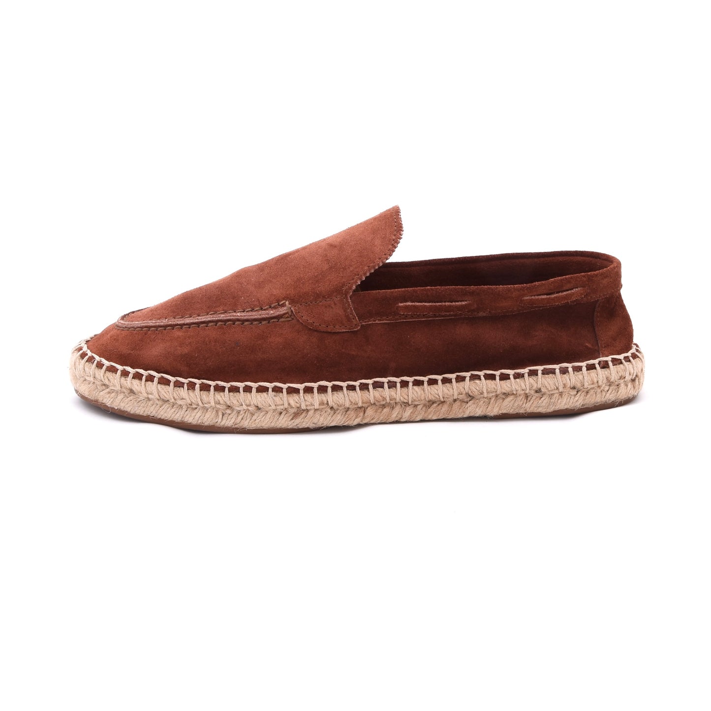 Aurelien Wildleder Espadrilles 'Beachside Loafers' Größe 41 – Tabakbraun
