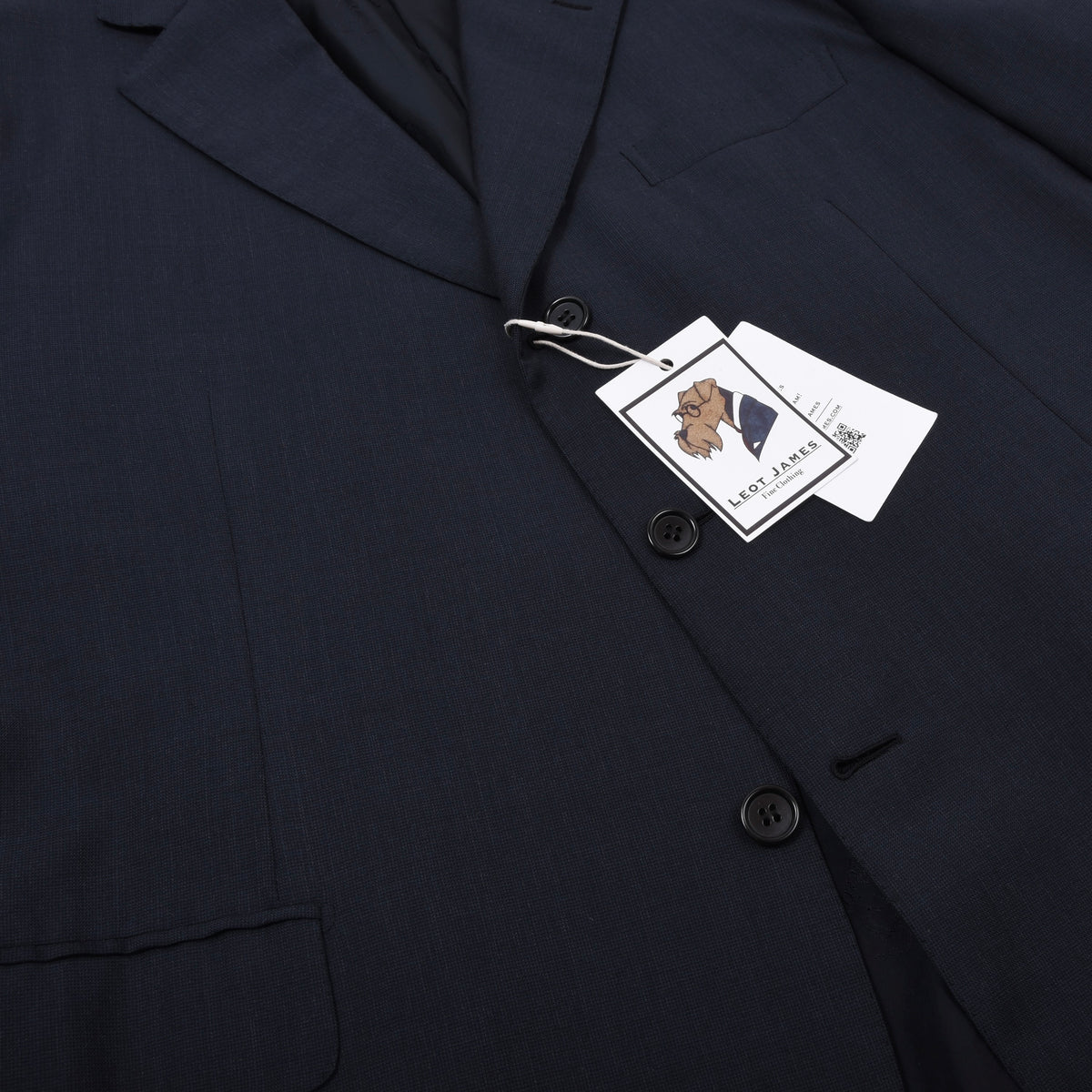 Brioni Super 150s Wolle Maßanfertigung Sakko Made in Italy - Marineblau