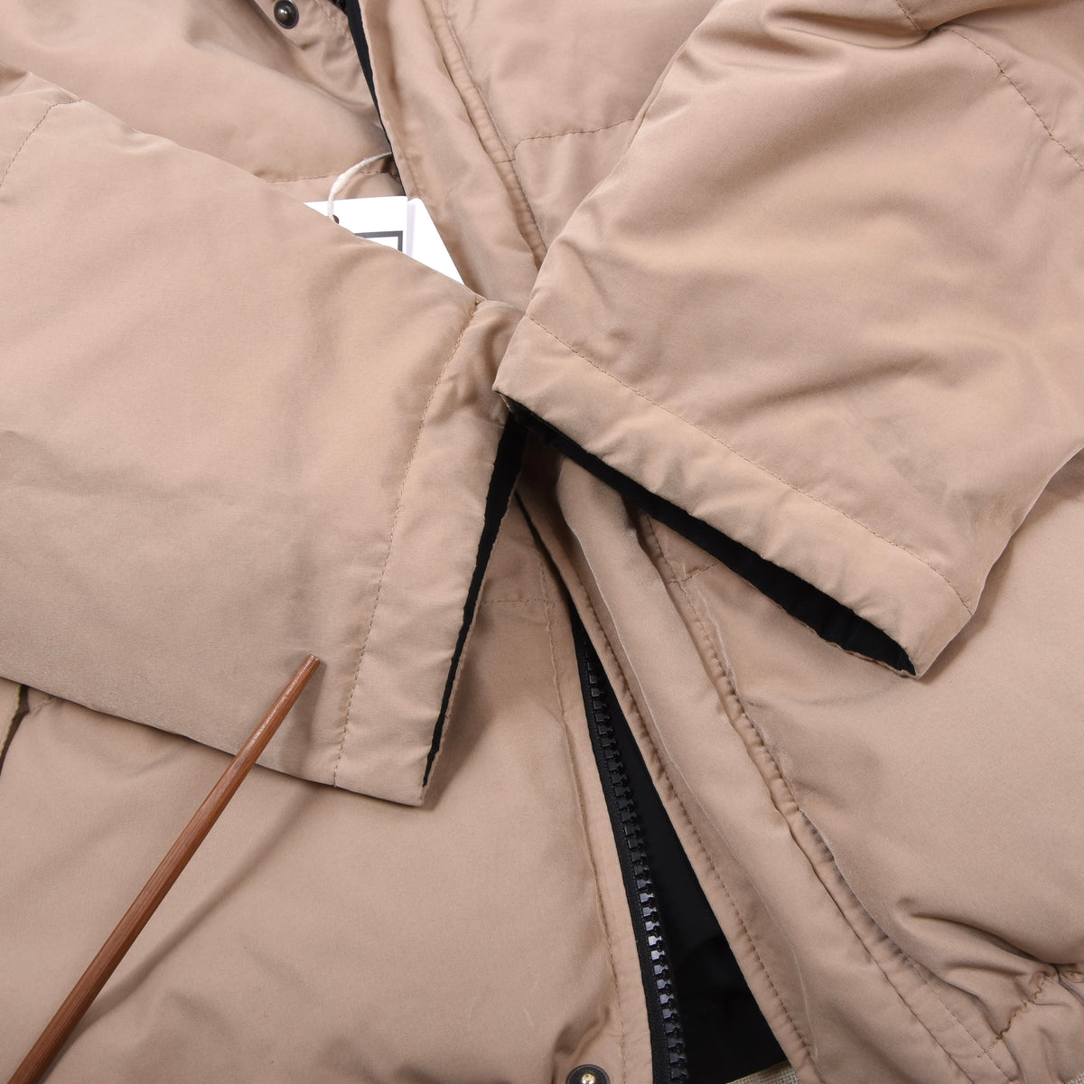 Vintage Polo Ralph Lauren Reversible Daunen Pufferjacke Gr. M - Beige/Schwarz