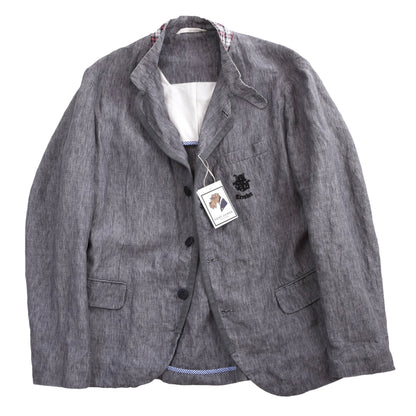 Luis Trenker Cotton Jacket Size 54 Chest ca. 61cm - Blue-Grey