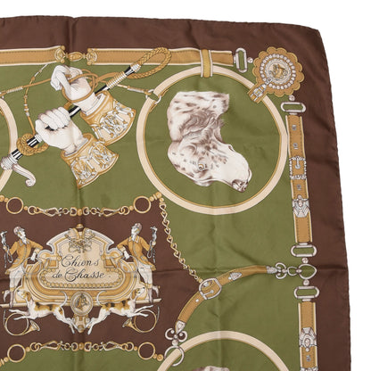 Bellotti Seide Tuch 86 cm x 86 cm Made in Italy - Jagdhunde