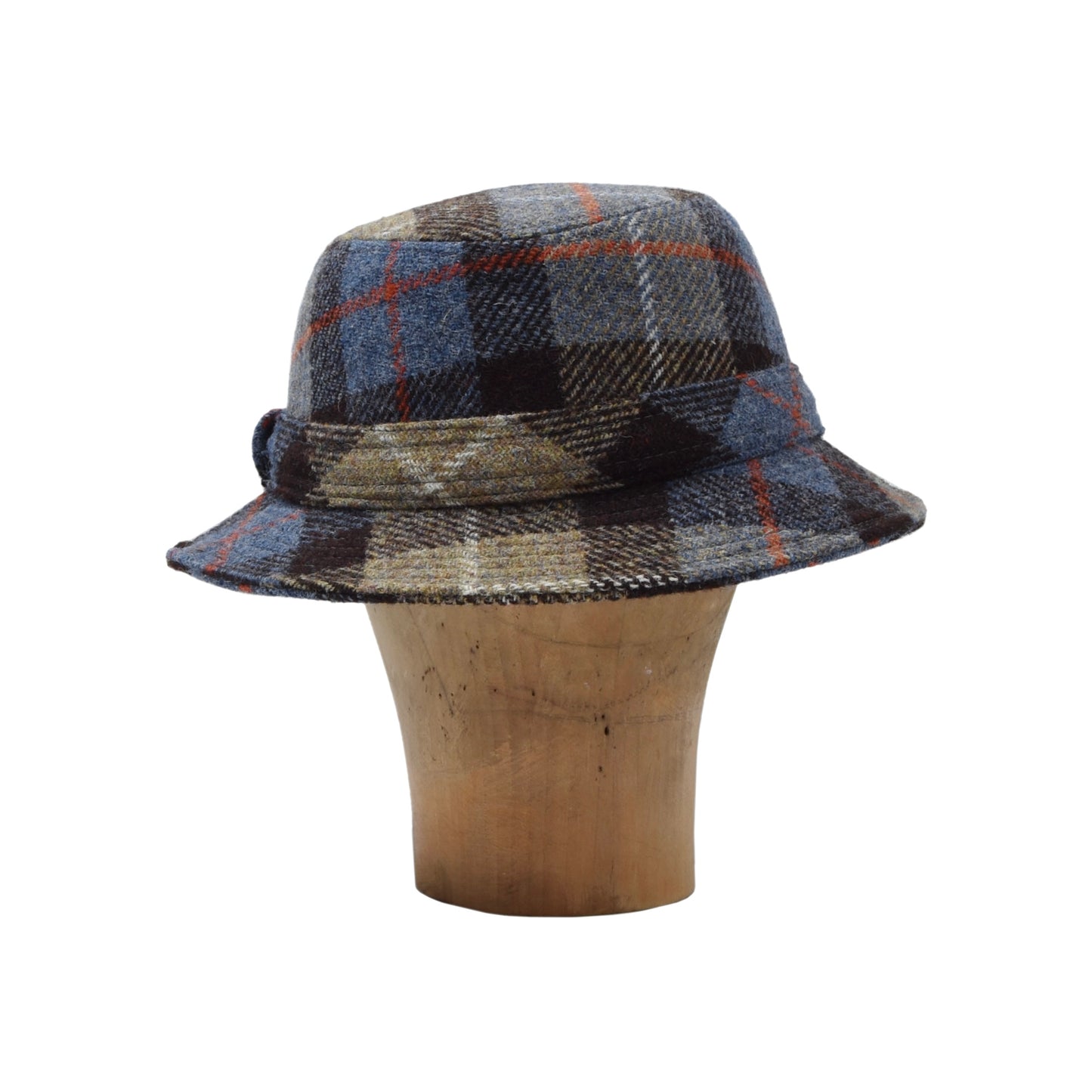 Harris Tweed Fedora Hat Size 58 Brim ca. 4.5cm