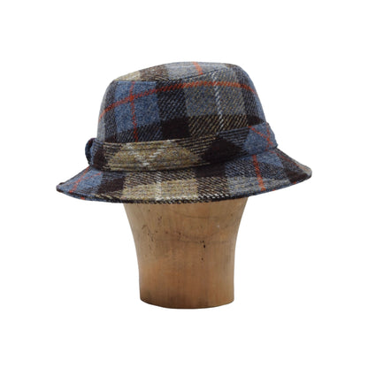 Harris Tweed Fedora Hat Size 58 Brim ca. 4.5cm