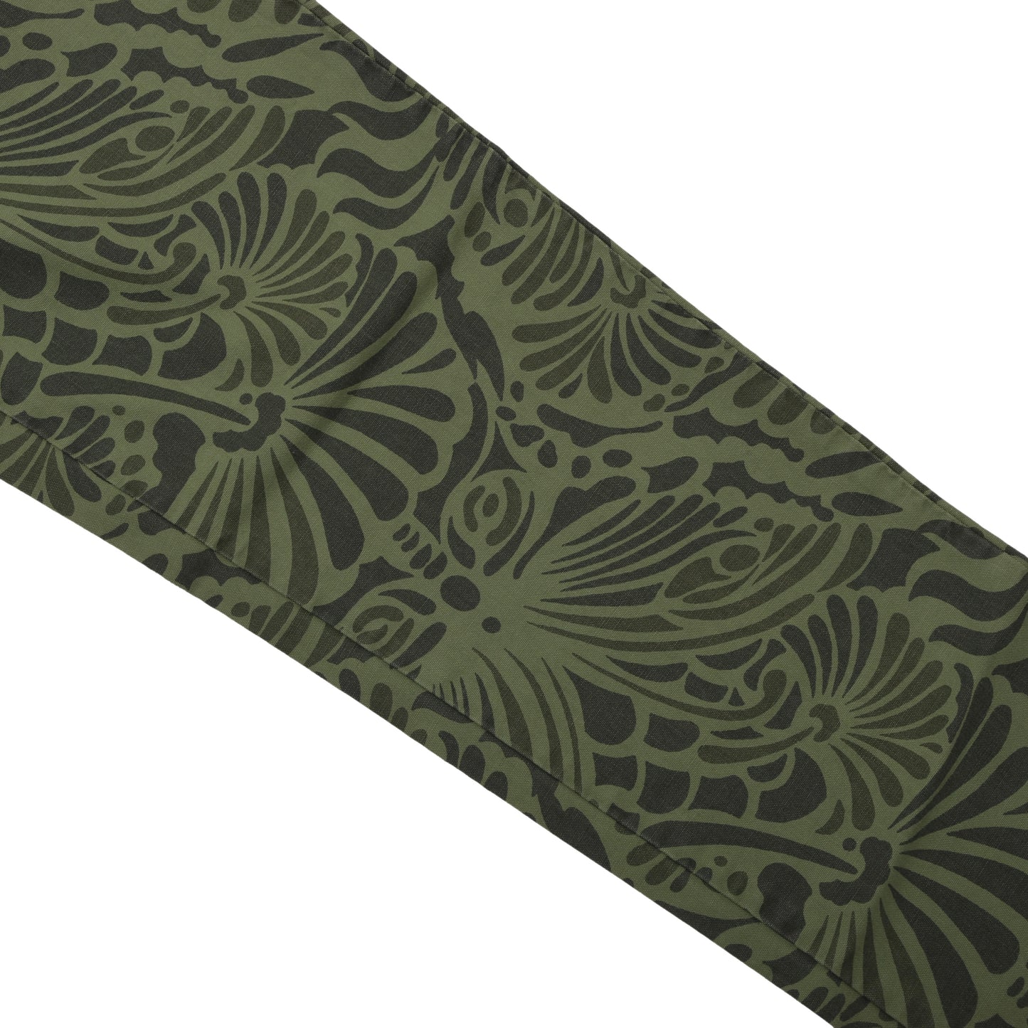 NWT Incotex Cotton Pants Size 30 ca. 38.5cm - Green Floral Print