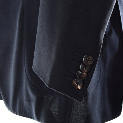Boglioli Wool Jacket Size 48 Chest ca. 52cm - Navy Blue