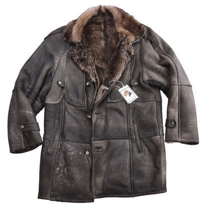 Adarcrea Shearling Buttersoft Coat Size 50 Chest ca. 59cm