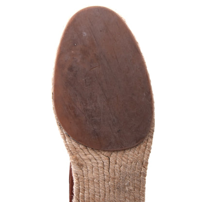 Aurelien Wildleder Espadrilles 'Beachside Loafers' Größe 41 – Tabakbraun