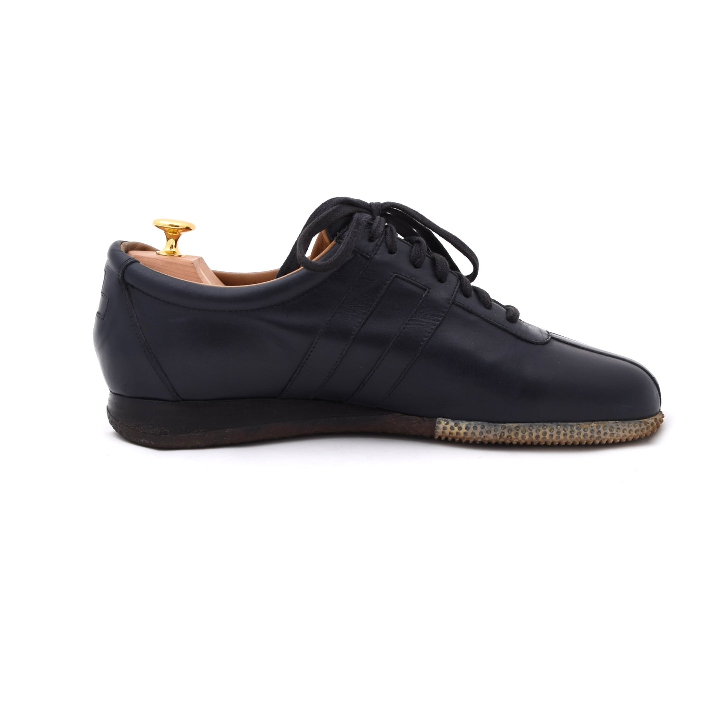 Bally Free M Leder-Sneaker Größe 8 1/2E – Navyblau