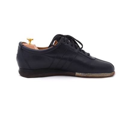 Bally Free M Leder-Sneaker Größe 8 1/2E – Navyblau