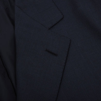 Brioni Super 150s Wolle Maßanfertigung Sakko Made in Italy - Marineblau