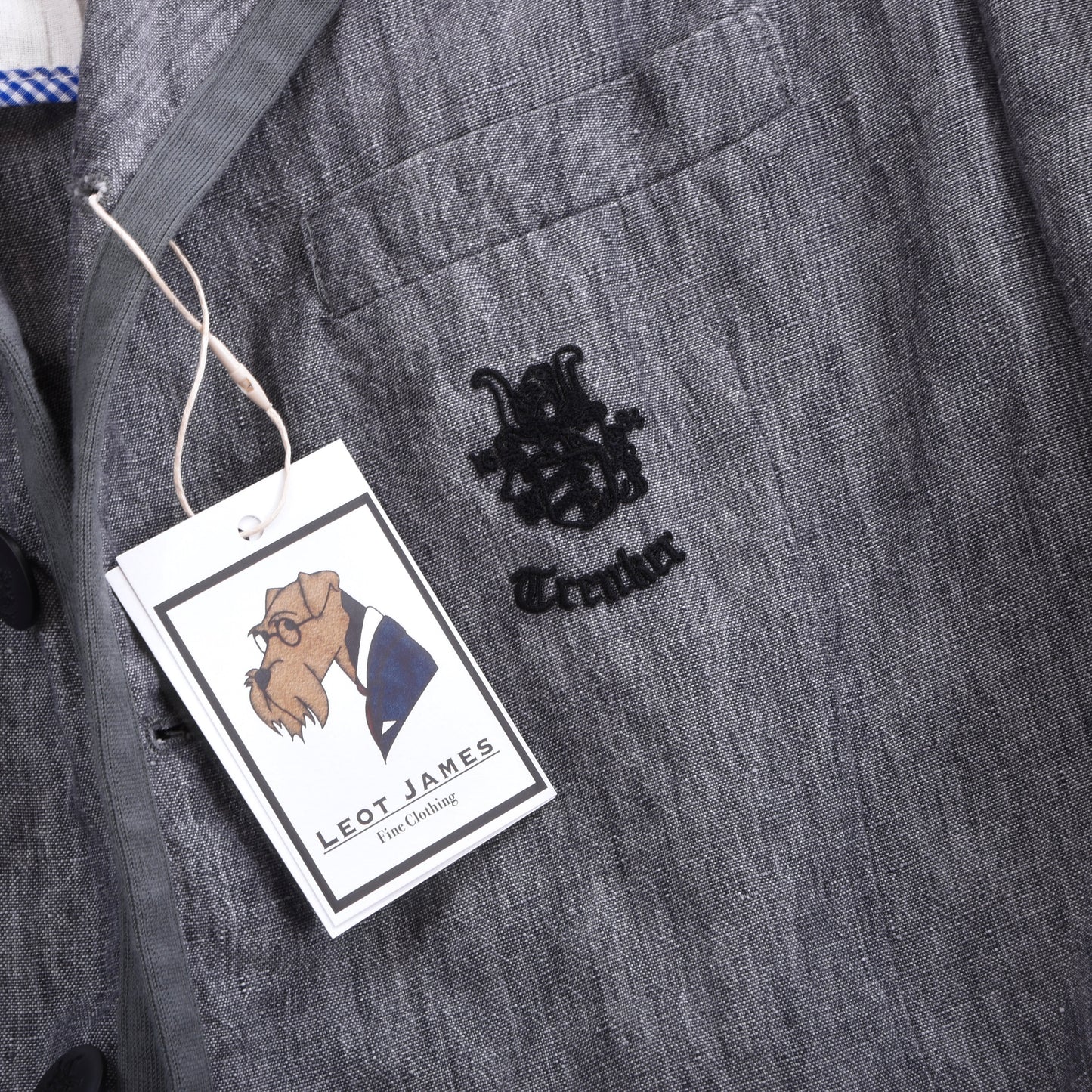 Luis Trenker Cotton Jacket Size 54 Chest ca. 61cm - Blue-Grey