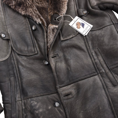 Adarcrea Shearling Buttersoft Coat Size 50 Chest ca. 59cm