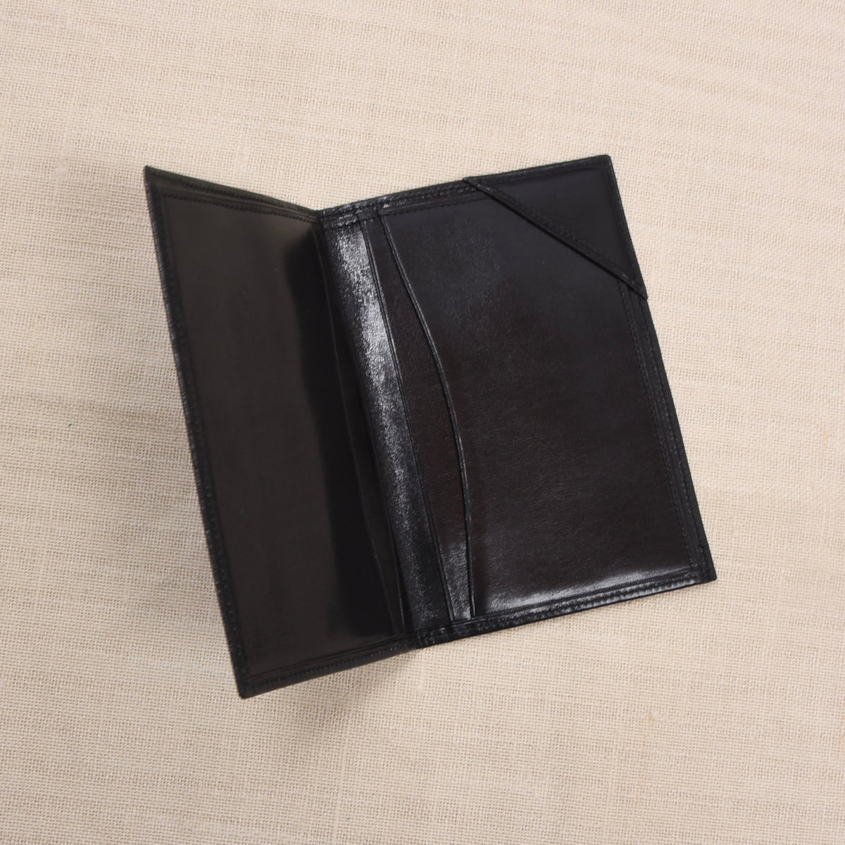 NOS Luxury Buttersoft Leather Travel Wallet - Black