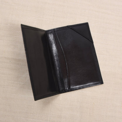 NOS Luxury Buttersoft Leather Travel Wallet - Black