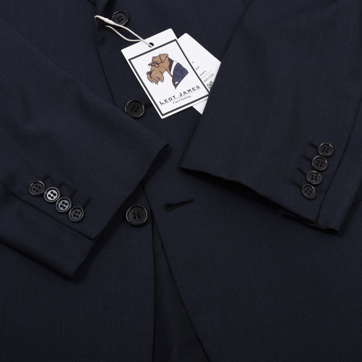 Brioni Super 150s Wolle Maßanfertigung Sakko Made in Italy - Marineblau
