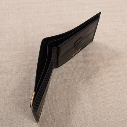 NOS Baumgartner am Graben Wien Feat. 1/10 9kt Gold Leather Wallet - Black