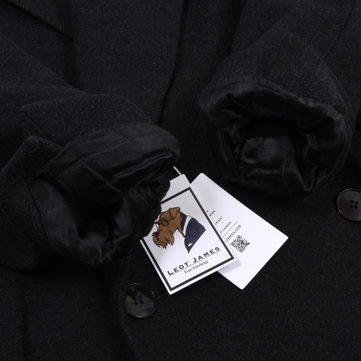 1930s-1950s Bespoke Double-Breasted Chesterfield Overcoat Chest 51.5cm