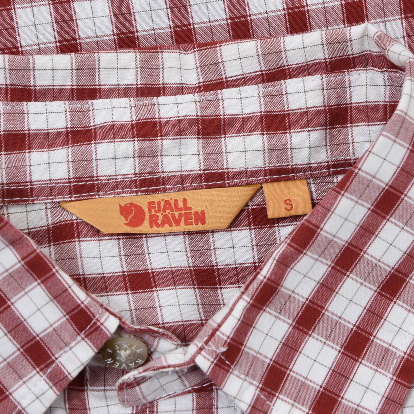 Fjällräven Björn Shirt Size S Chest ca. 52cm - Red Plaid