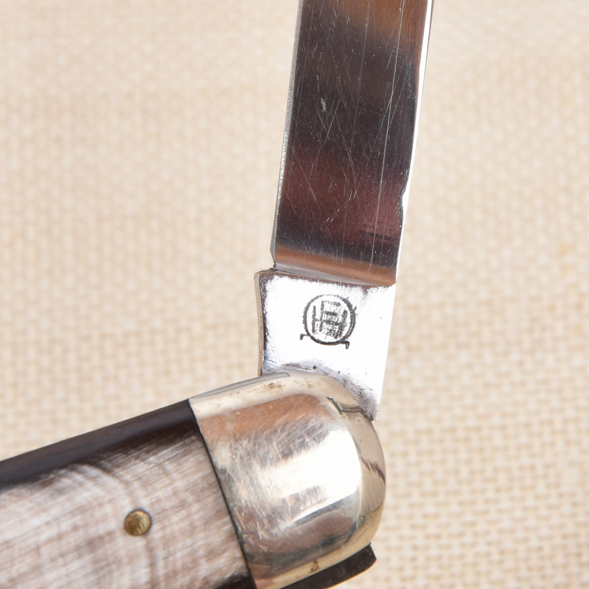 Vintage Friedrich Hartkopf Solingen Taschenmesser mit Horngriff