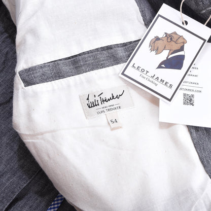 Luis Trenker Cotton Jacket Size 54 Chest ca. 61cm - Blue-Grey