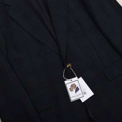 Alex Wool Jacket Made in Italy Size 54  - Blackwatch