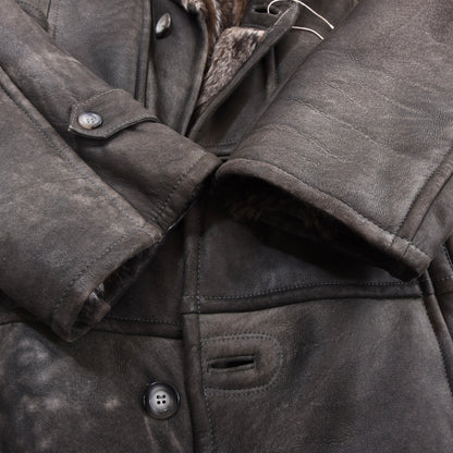 Adarcrea Shearling Buttersoft Coat Size 50 Chest ca. 59cm