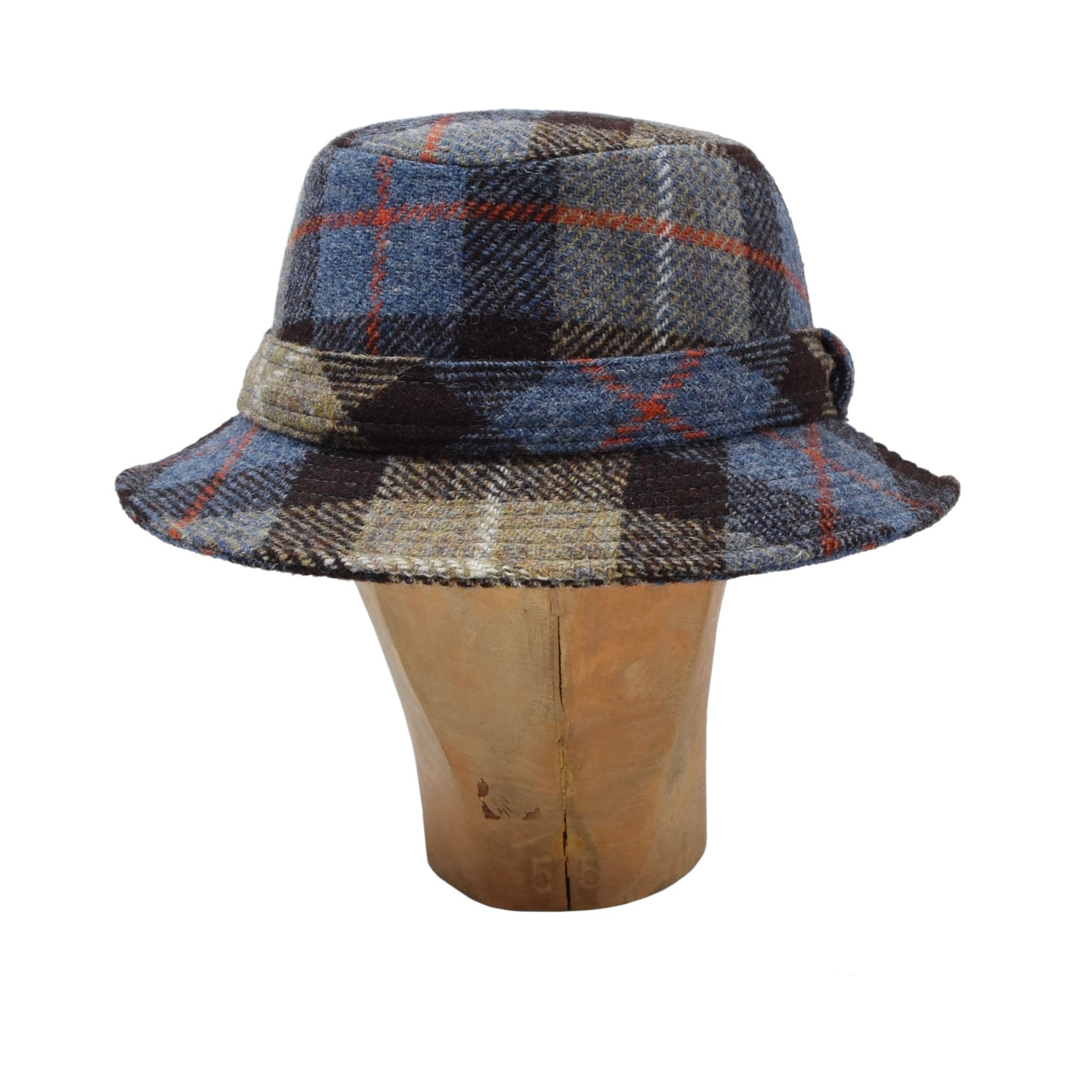 Harris Tweed Fedora Hat Size 58 Brim ca. 4.5cm