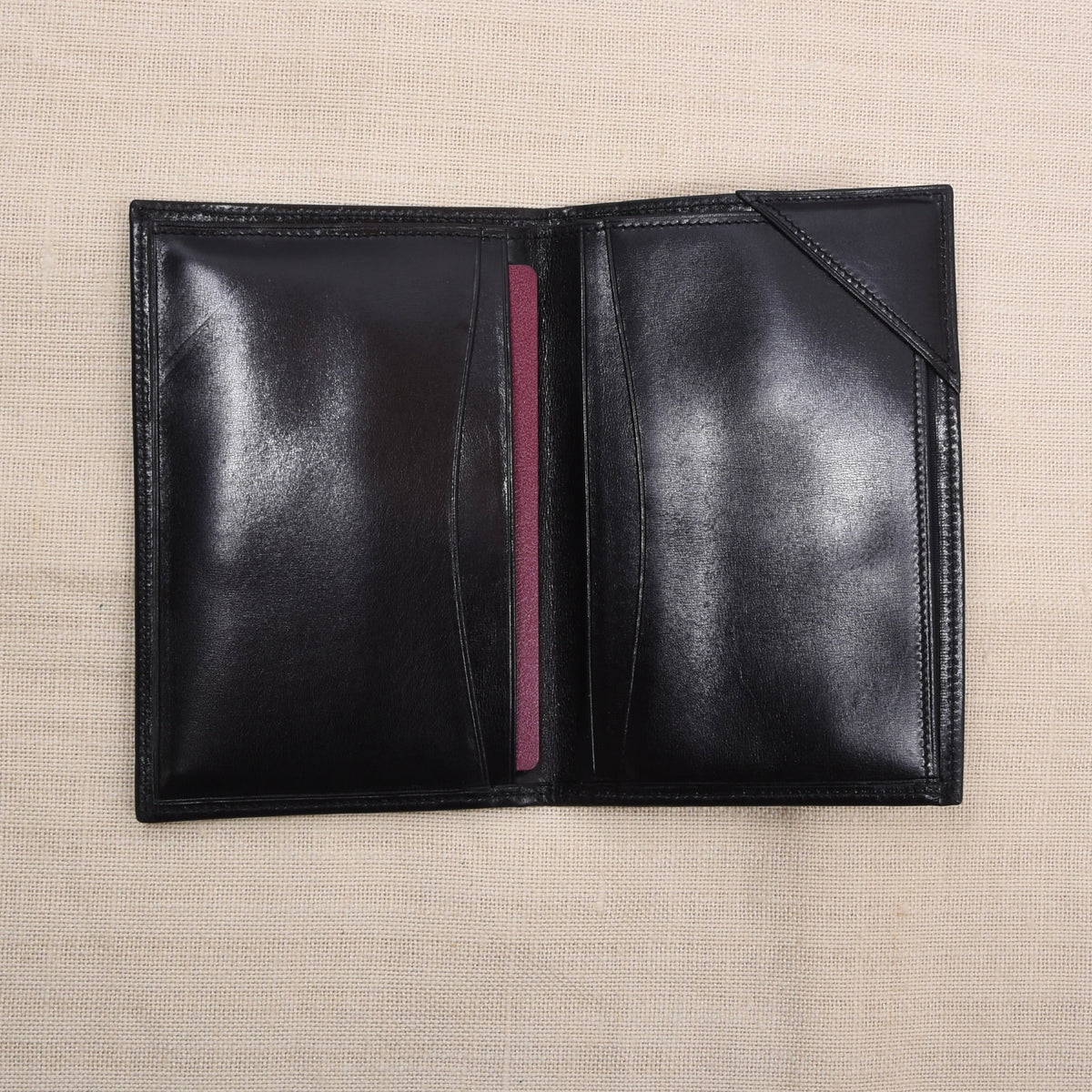 NOS Luxury Buttersoft Leather Travel Wallet - Black