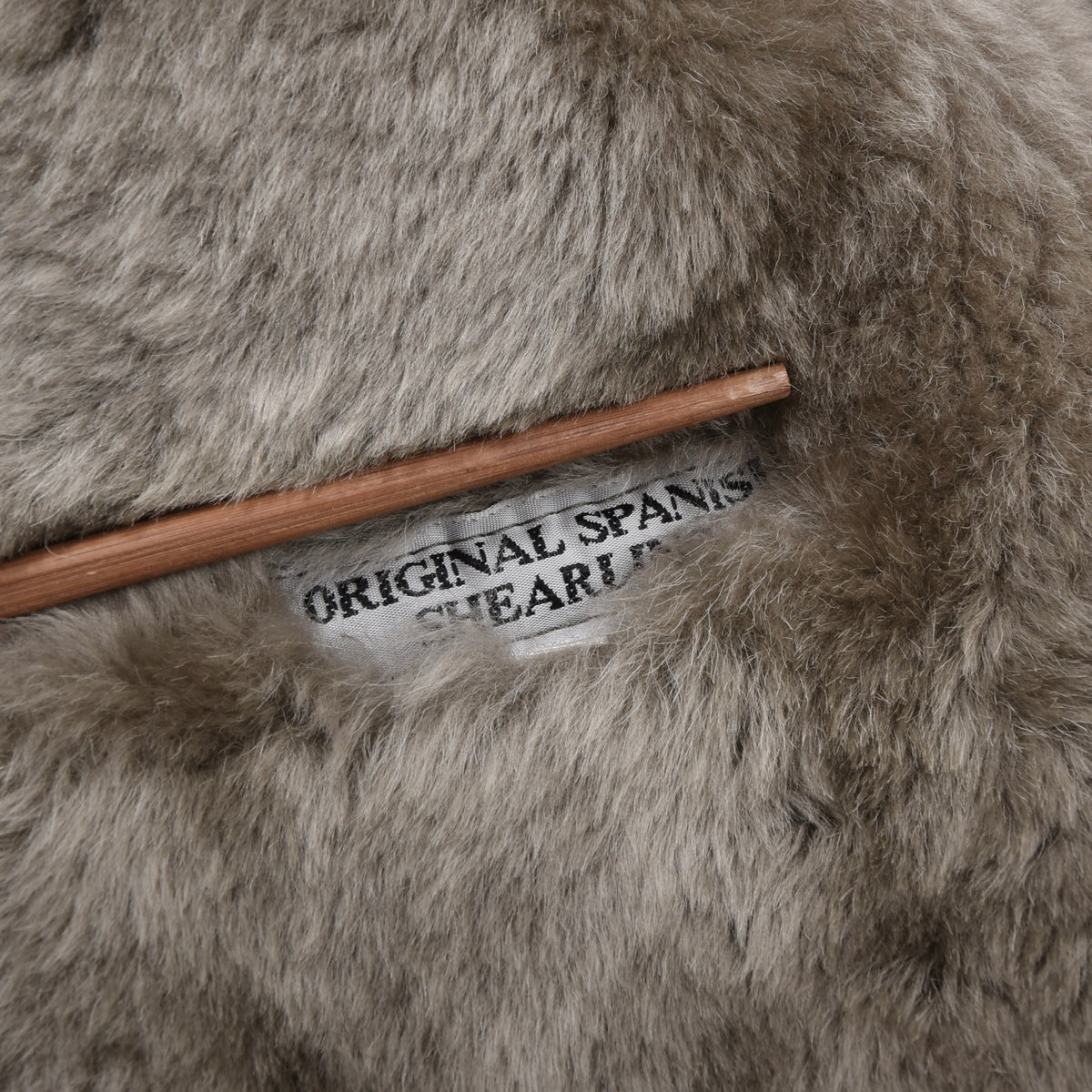 Vintage Lazaride Jacke aus spanischem Shearling, Größe 50 - Taupe